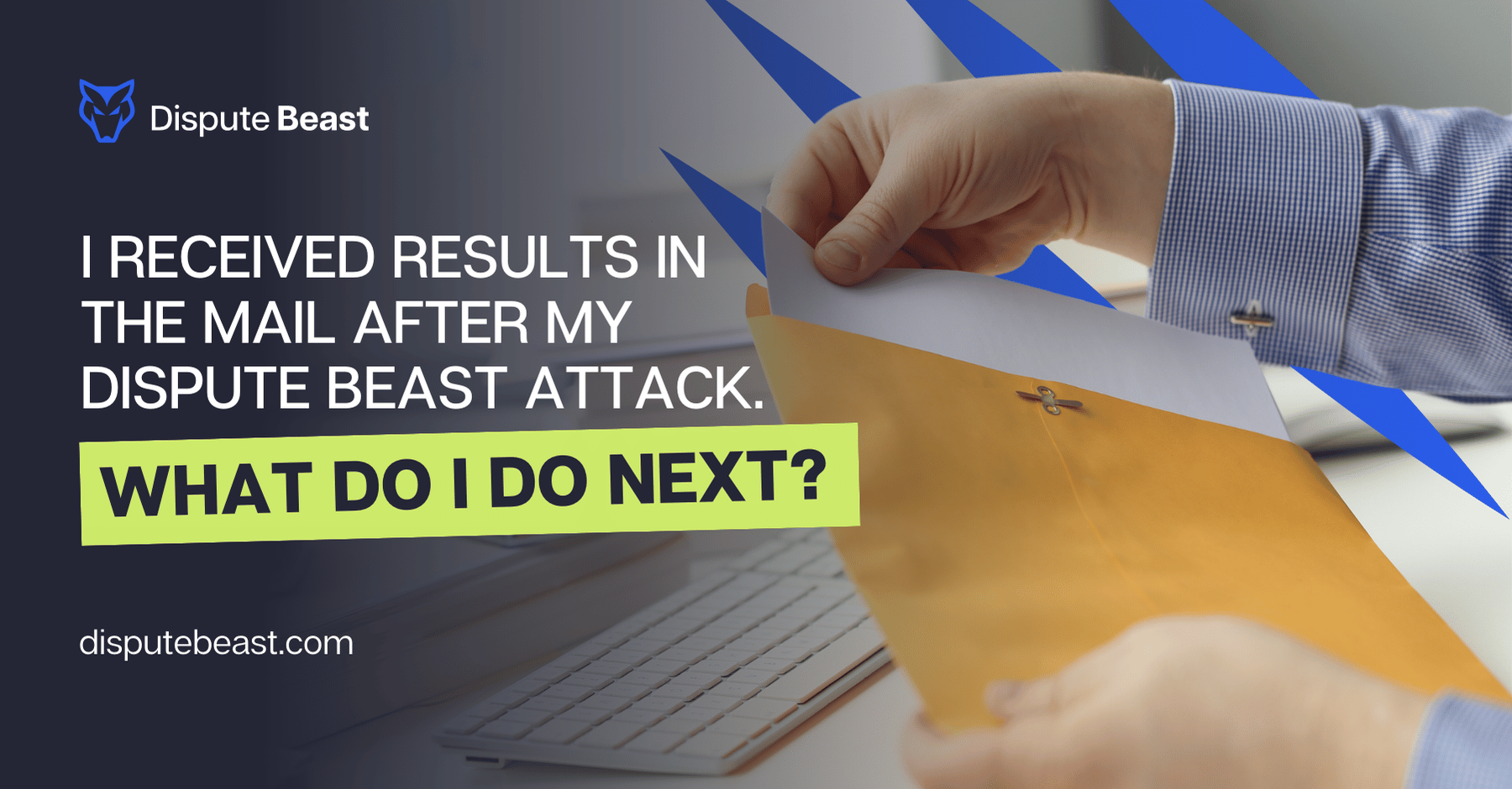 I received results in the mail after my Dispute Beast attack. What do I do next?