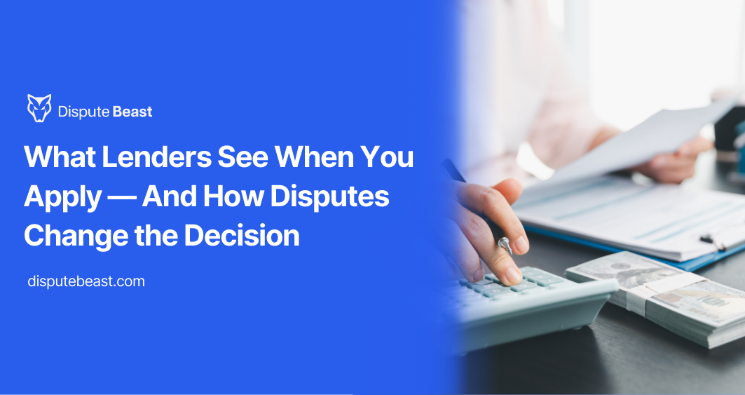 What Lenders See When You Apply — And How Disputes Change the Decision